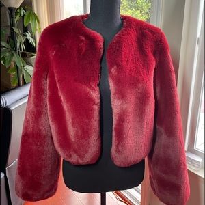 Faux Fur Crop Jacket